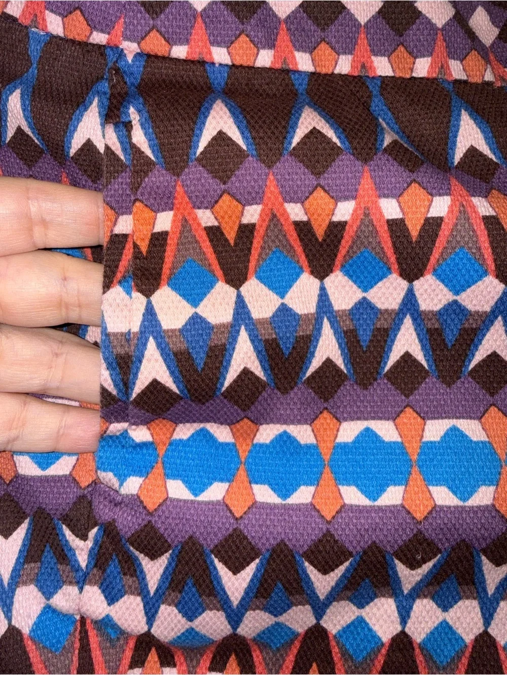 J. Crew Purple Multicolor Patterned High-Rise Shorts